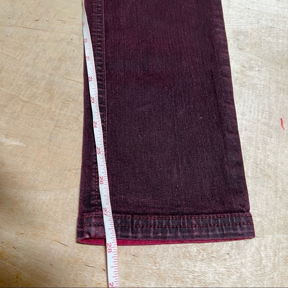 Ultradescaderado plus STOP jeans burgundy size 6 tall - Picture 8 of 8